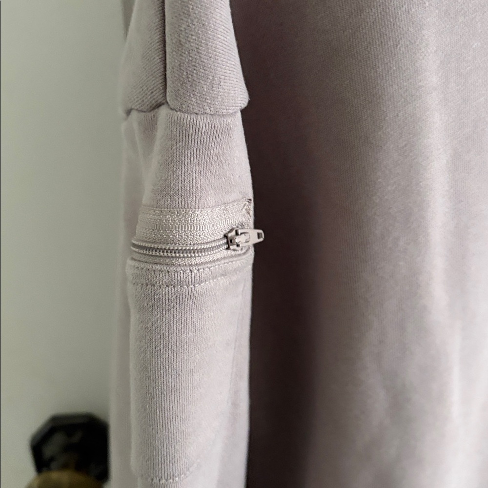 EUC Comfrt signature Hoodie Mauve Beige Bark sweatshirt Sz S - Picture 5 of 8